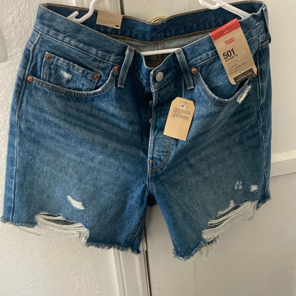 Levi's Women's Blue Denim Shorts